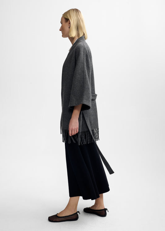 Christian Aks Akila Lambswool Jacket Jackets 9061 Dk. Grey Mel