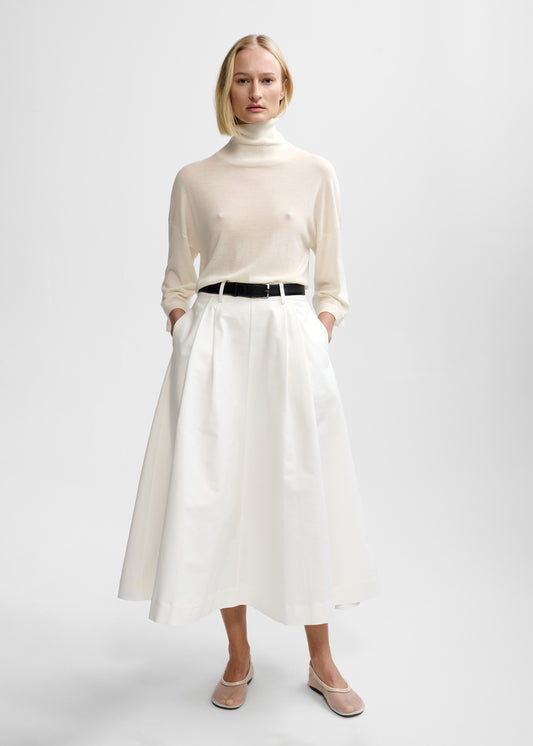 Christian Aks Anna Cotton Skirt Skirts 9001 White