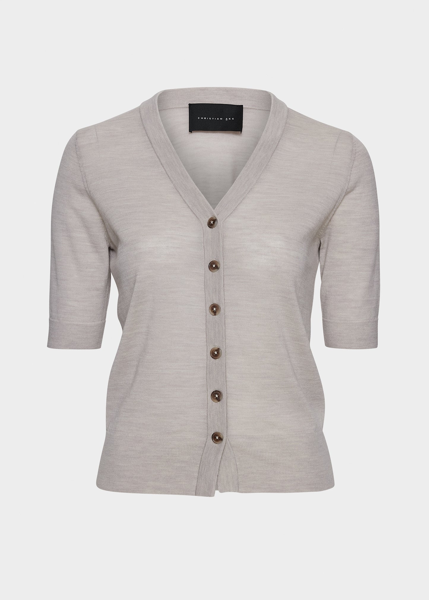 Christian Aks Daisy Merino Cardigan Knitwear 8018 Sand