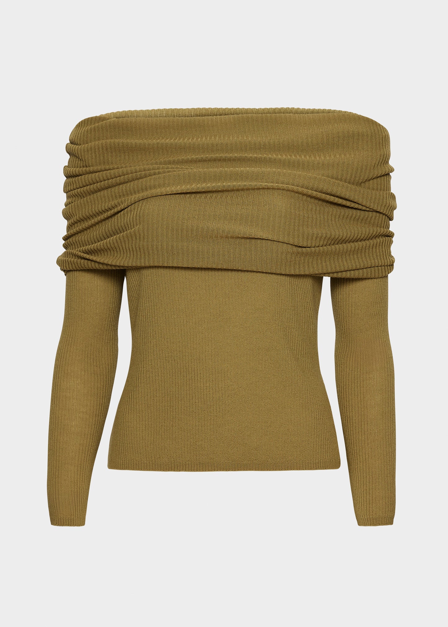 Christian Aks Delphine Merino Top Knitwear 7065 Moss