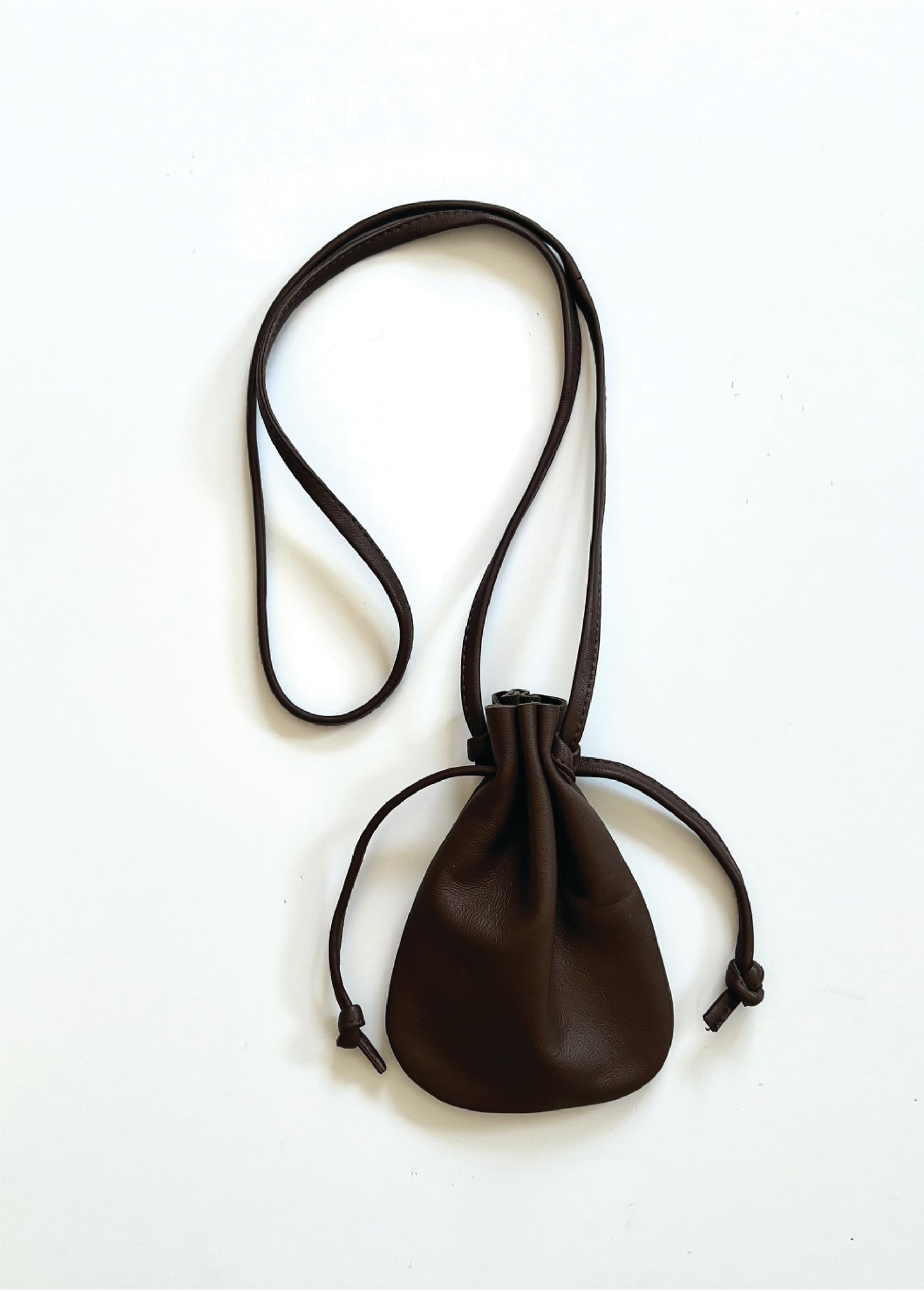 Christian Aks Hira Leather Pouch Bags 8026 Cappucino