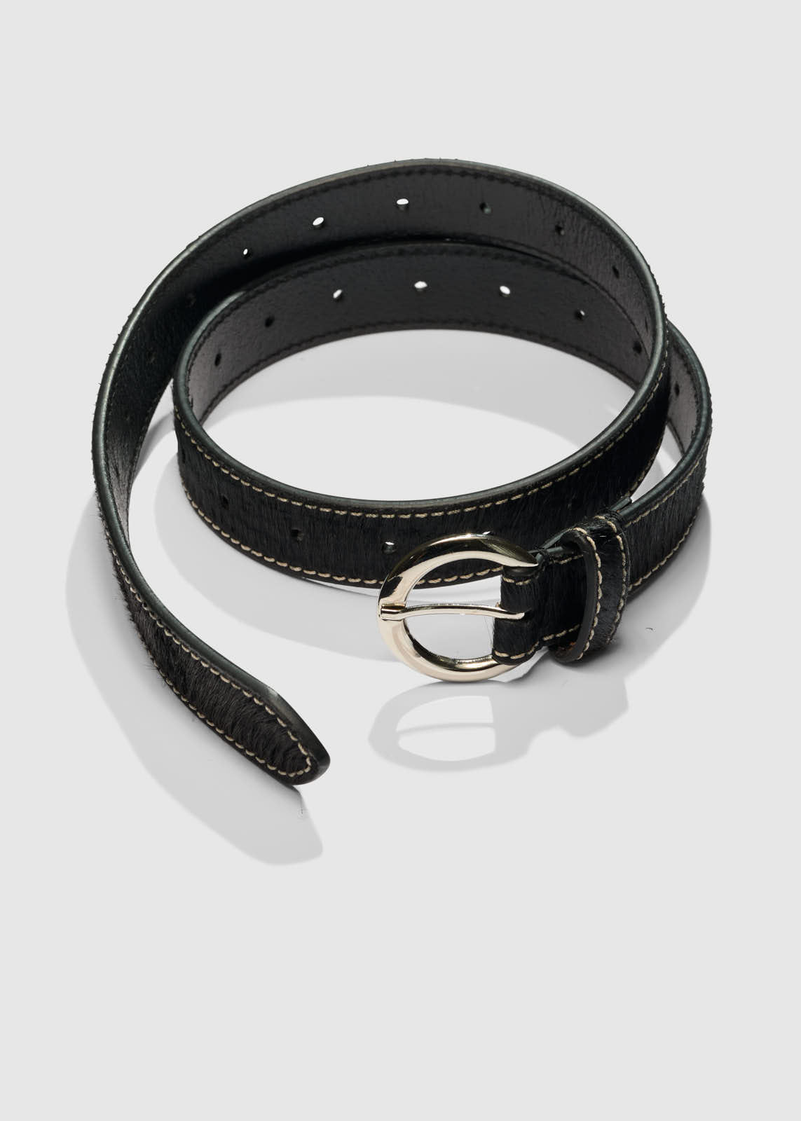 Christian Aks Jara Ponyhair Belt Belts 9090 Black