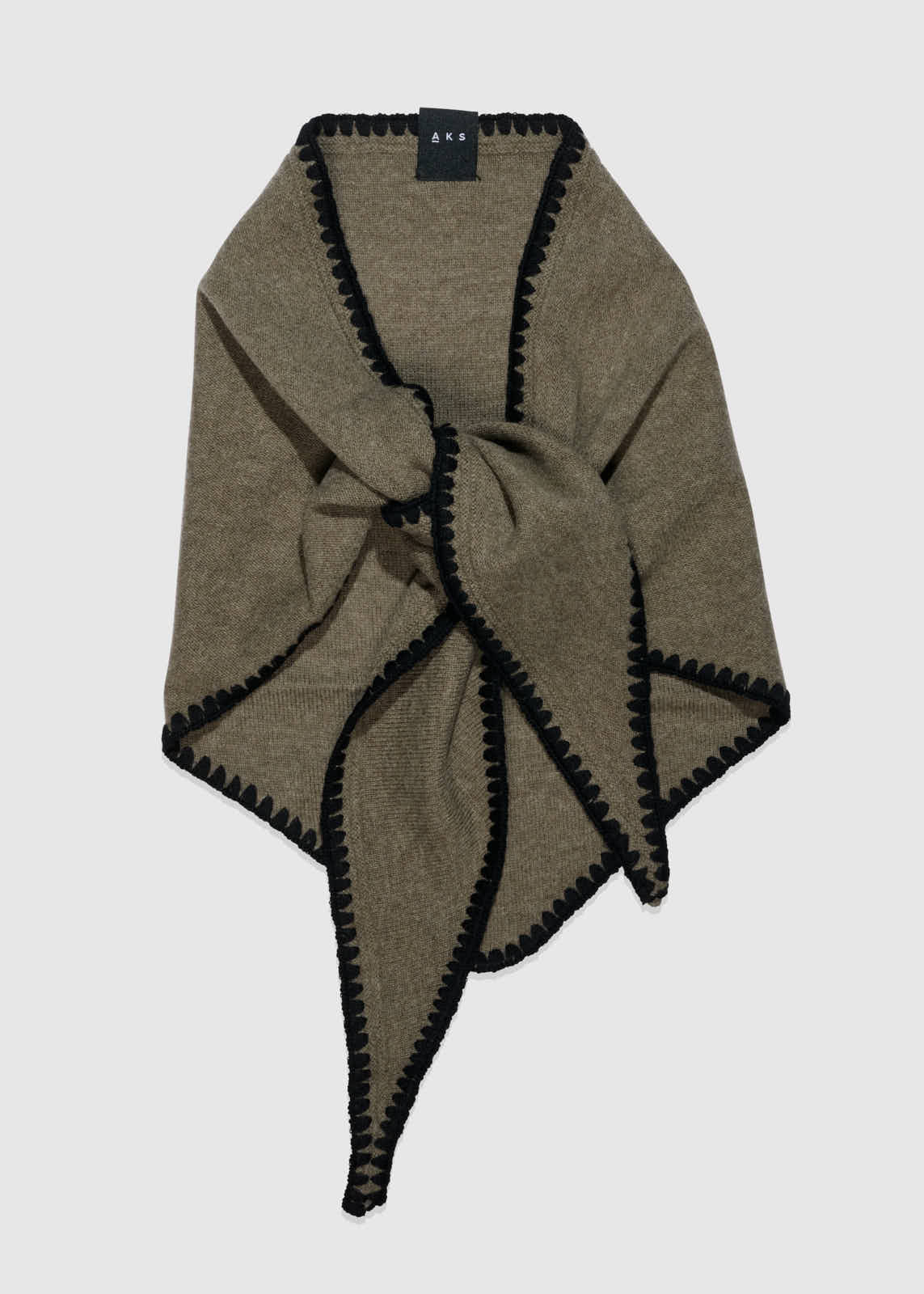 Mina Stitched Merino Scarf - Wood – Christian Aks