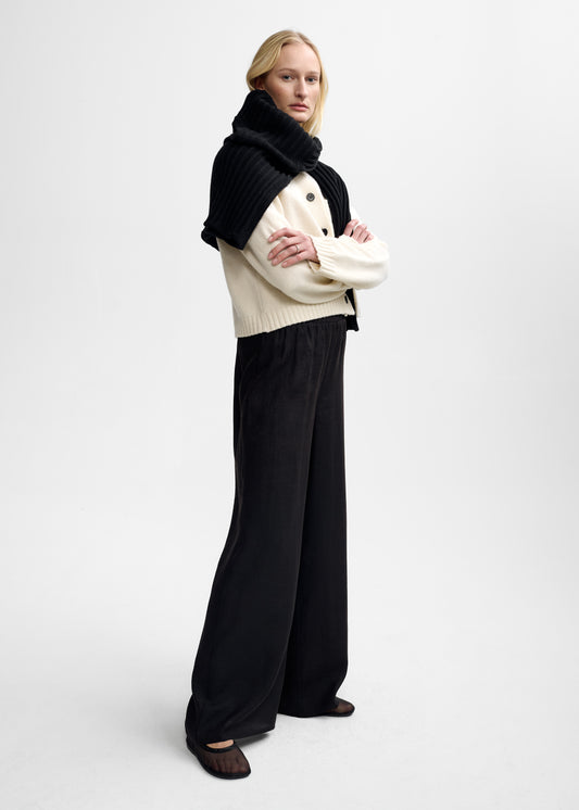 Christian Aks Sadie Merino Cardigan Knitwear 9003 Eggshell