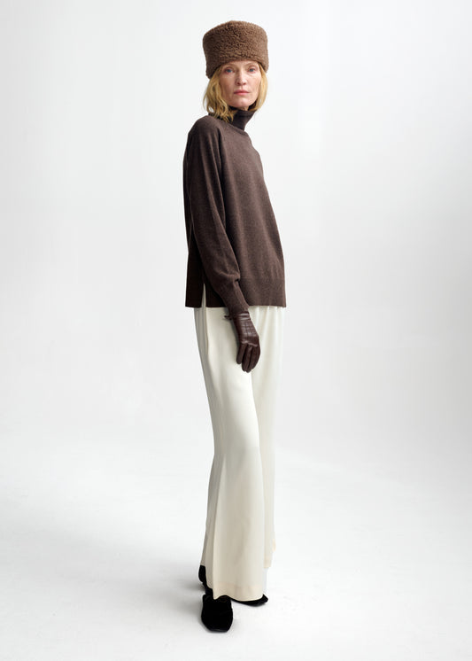 Christian Aks Zina wool cash turtleneck Knitwear 8069 Espresso