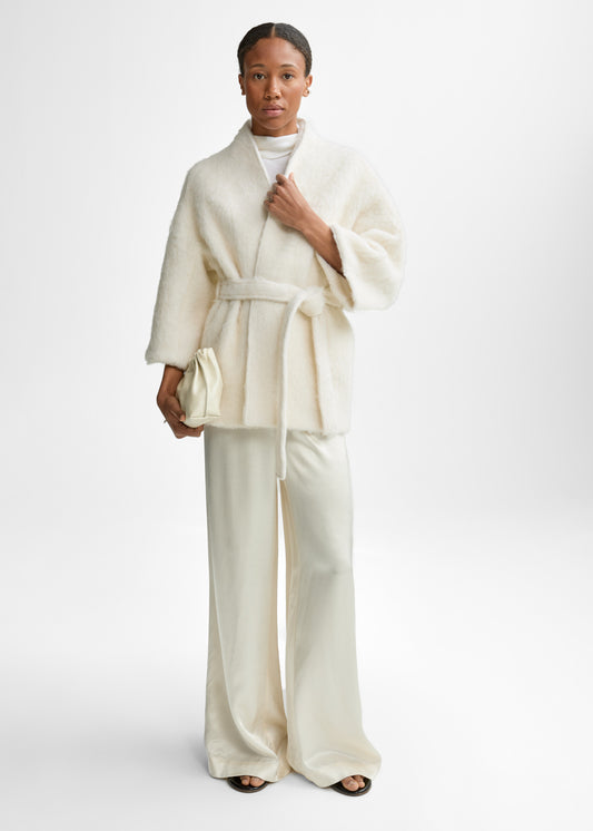 Christian Aks Akiko Wool Mohair Jacket Jackets 9003 Eggshell