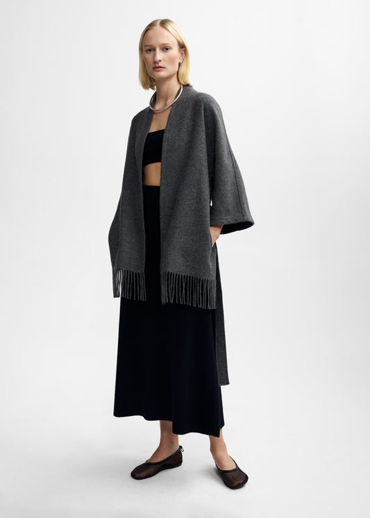 Christian Aks Akila Lambswool Jacket Jackets 9061 Dk. Grey Mel