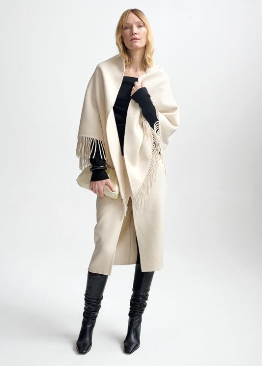 Christian Aks Alba Wool Scarf Scarfs 9003 Eggshell