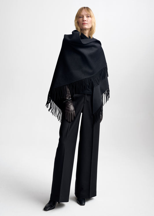 Christian Aks Alba Wool Scarf Scarfs 9090 Black