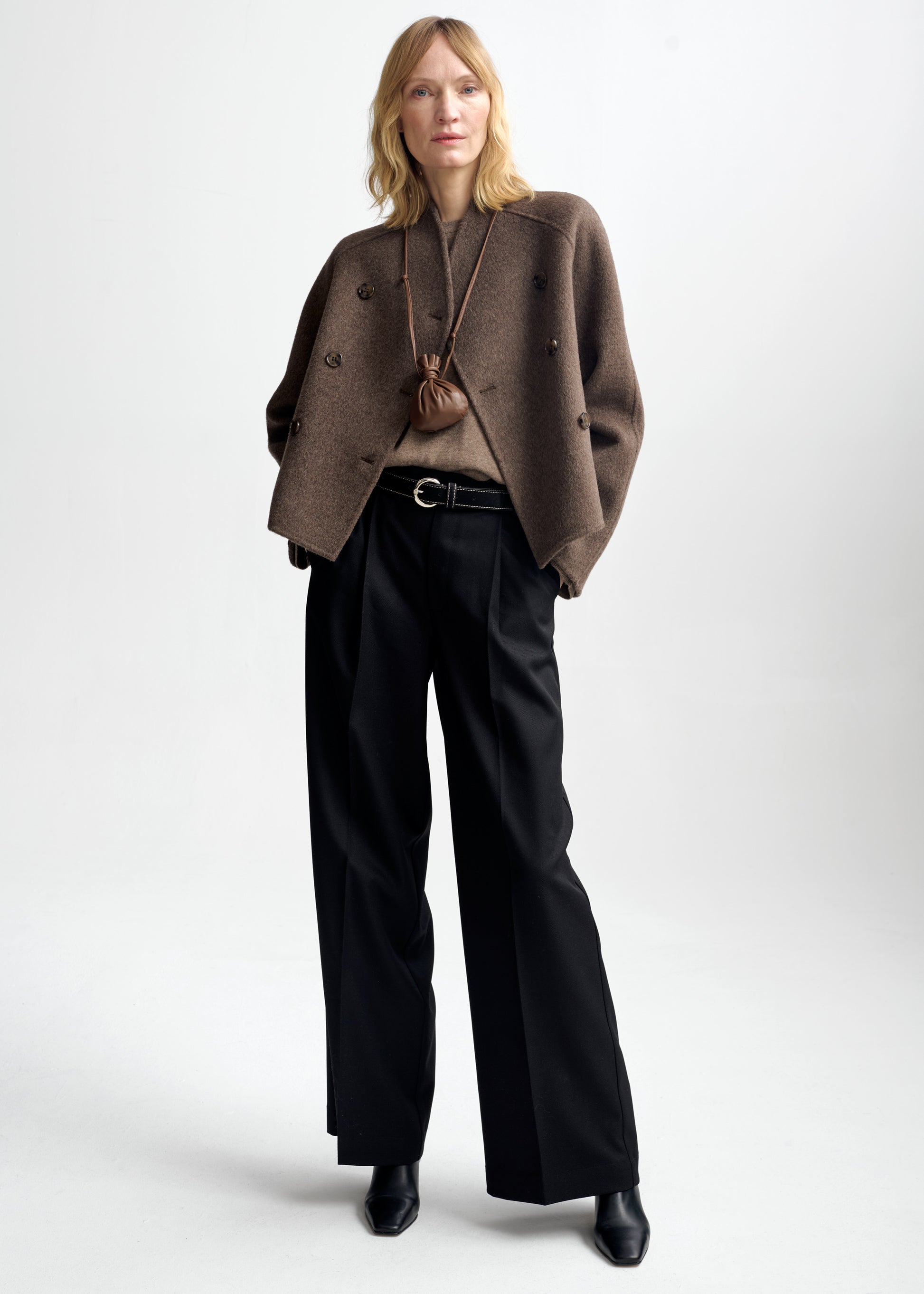 Christian Aks Bella wool jacket Jackets 8026 Cappucino