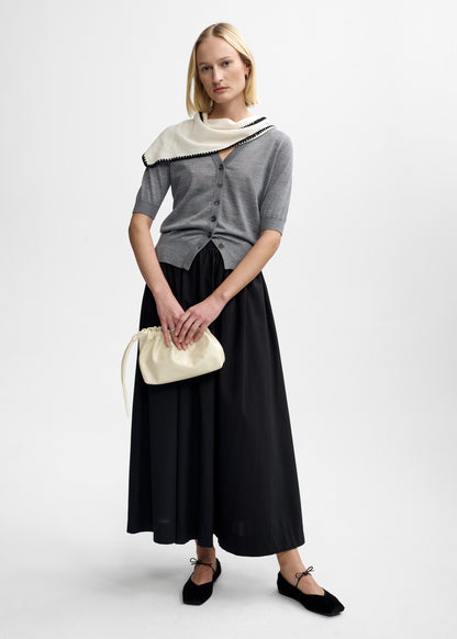 Christian Aks Daisy Merino Cardigan Knitwear 9053 M. Grey Mel