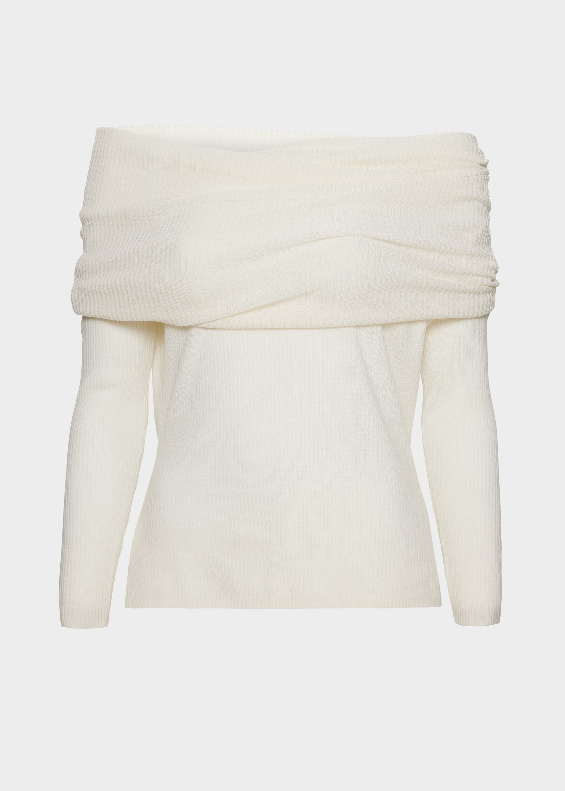 Christian Aks Delphine Merino Top Knitwear 9001 White