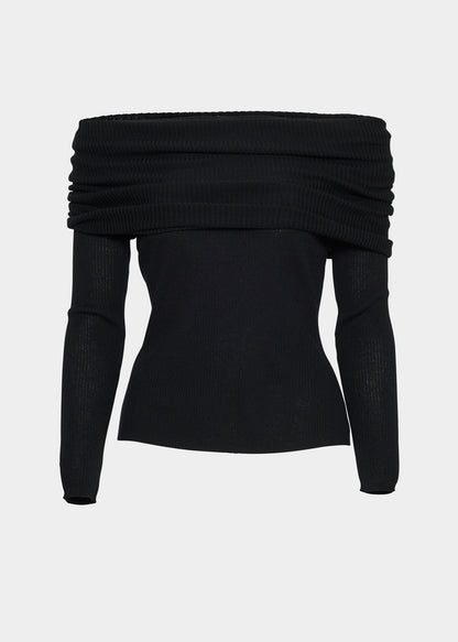 Christian Aks Delphine Merino Top Knitwear 9090 Black