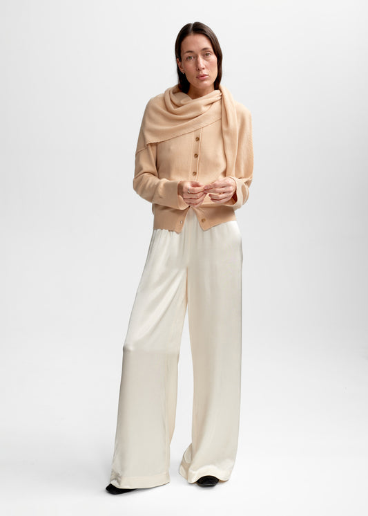 Christian Aks Diana wool cash cardigan Knitwear 9023 Vanilla