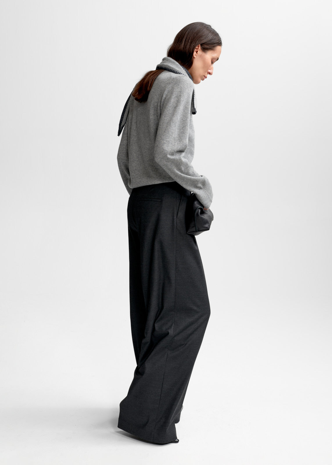 Christian Aks Diana wool cash cardigan Knitwear 9053 M. Grey Mel