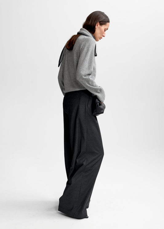 Christian Aks Diana wool cash cardigan Knitwear 9053 M. Grey Mel