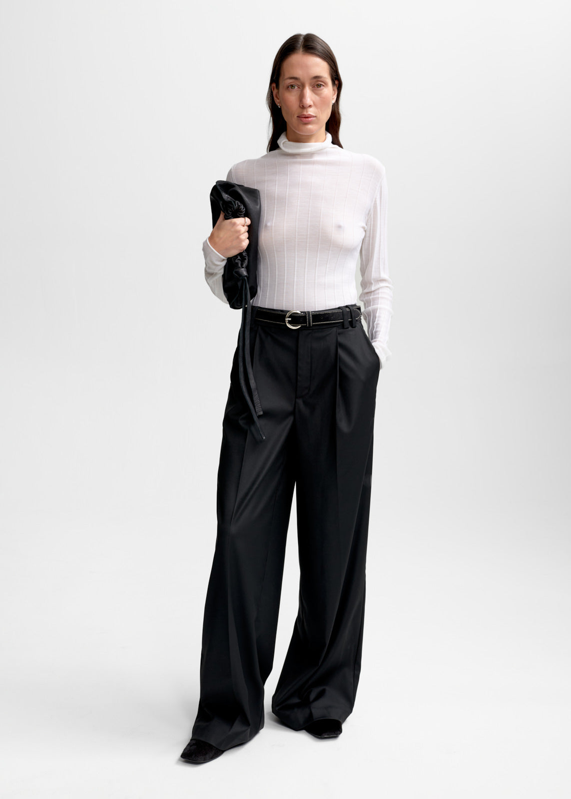 Christian Aks Dina Merino Knit Knitwear 9001 White