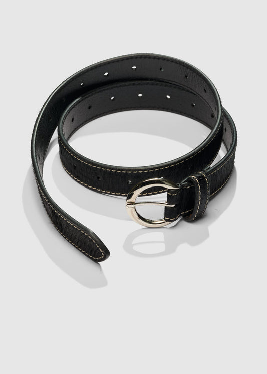 Christian Aks Jara Ponyhair Belt Belts 9090 Black