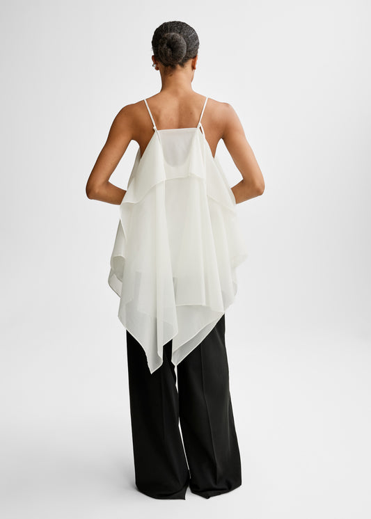 Christian Aks Josey Silk Top Tops 9001 White