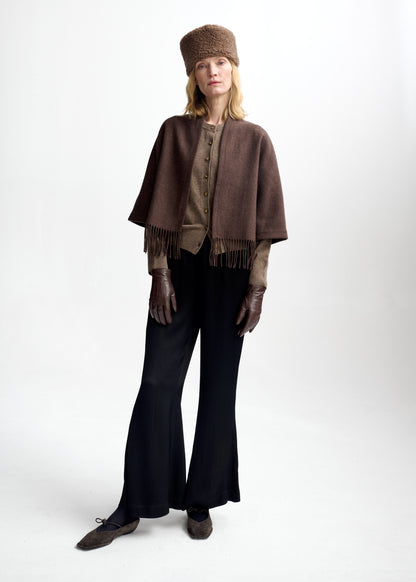 Christian Aks Keyla Lambswool Jacket Jackets 8025 Brown