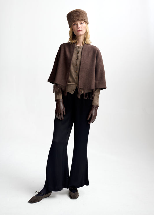 Christian Aks Keyla Lambswool Jacket Jackets 8025 Brown