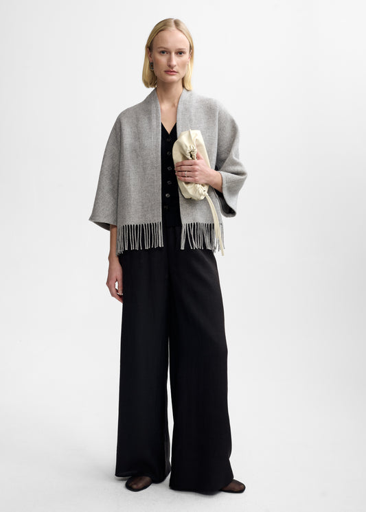 Christian Aks Keyla Lambswool Jacket Jackets 9041 Lt. Grey Mel