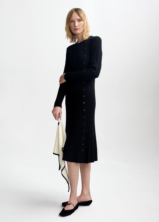 Christian Aks Mima Merino Dress Dresses 9090 Black