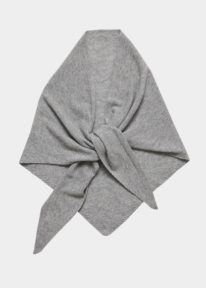 Christian Aks Mira Wool Cash Scarf Scarfs 9053 M. Grey Mel