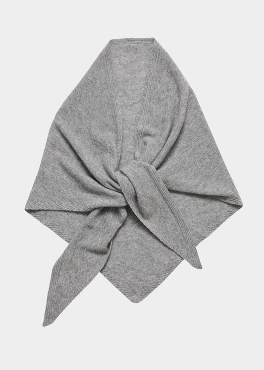 Christian Aks Mira Wool Cash Scarf Scarfs 9053 M. Grey Mel