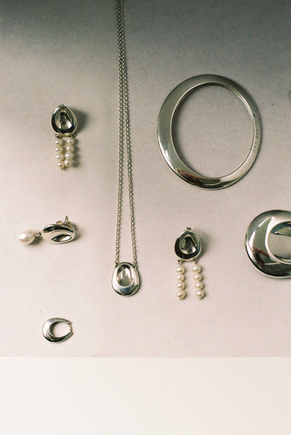 Christian Aks Monolith Necklace small Necklace 0003 Silver