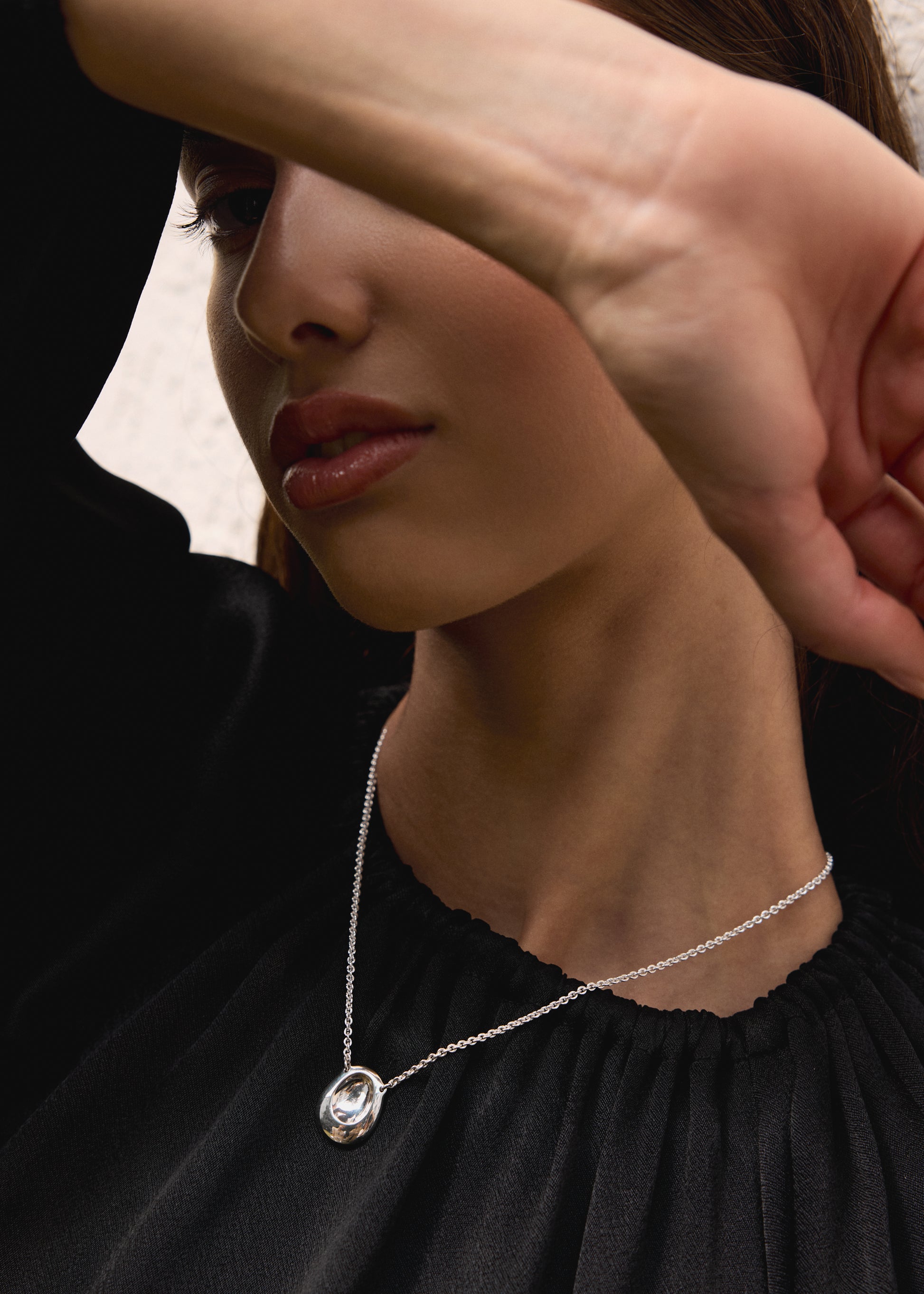 Christian Aks Monolith Necklace small Necklace 0003 Silver