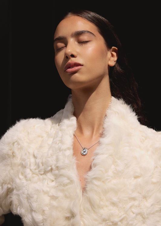 Christian Aks Monolith Necklace small Necklace 0003 Silver