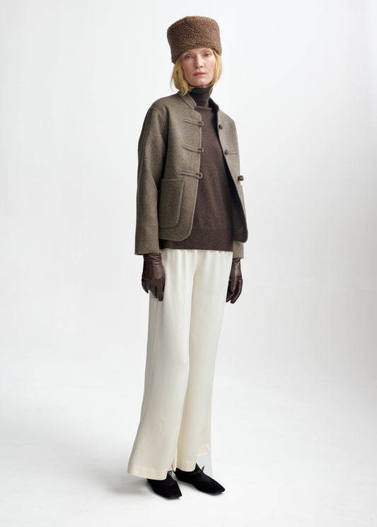 Christian Aks Phoebe wool jacket Jackets 8068 Wood