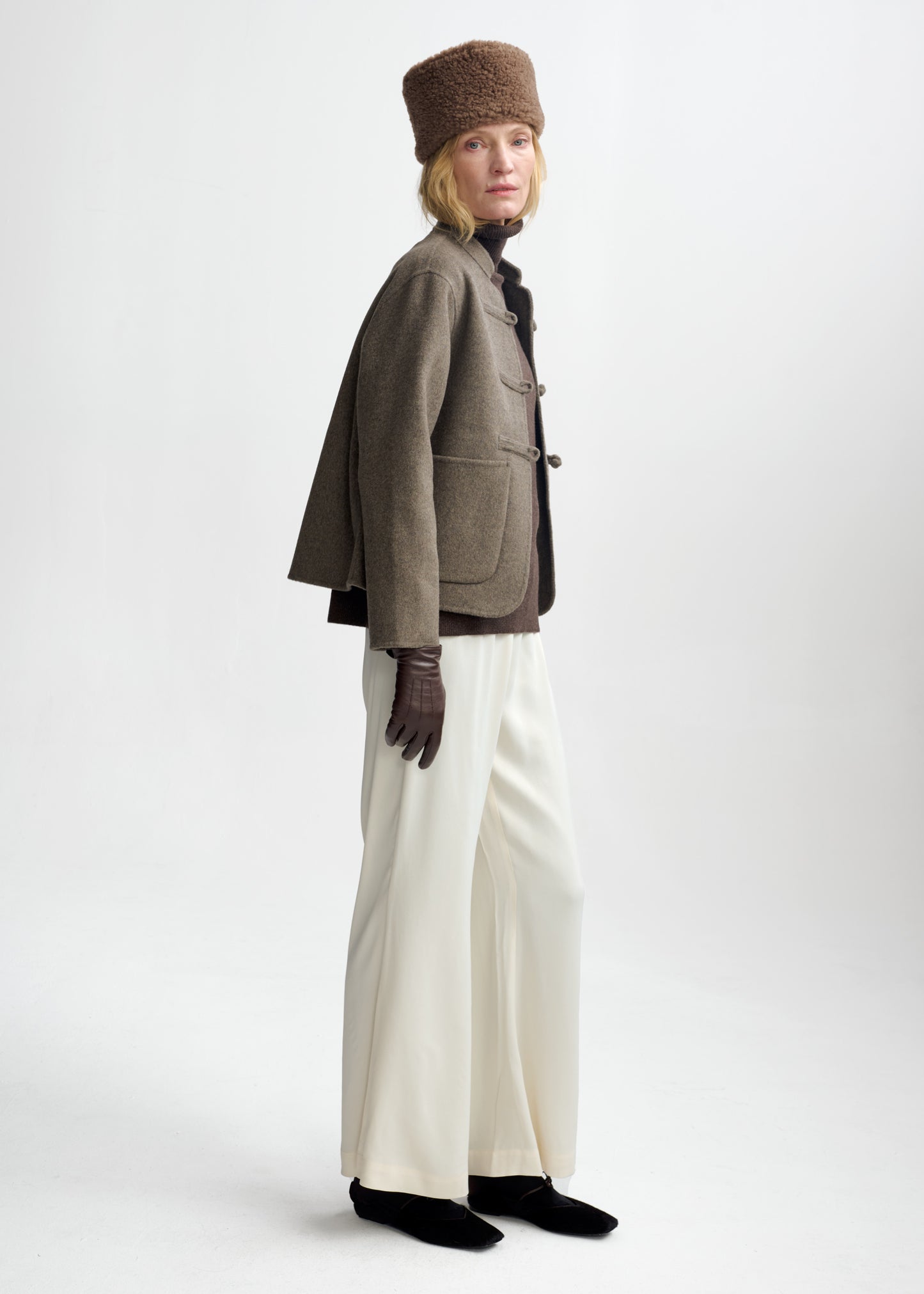 Christian Aks Phoebe wool jacket Jackets 8068 Wood