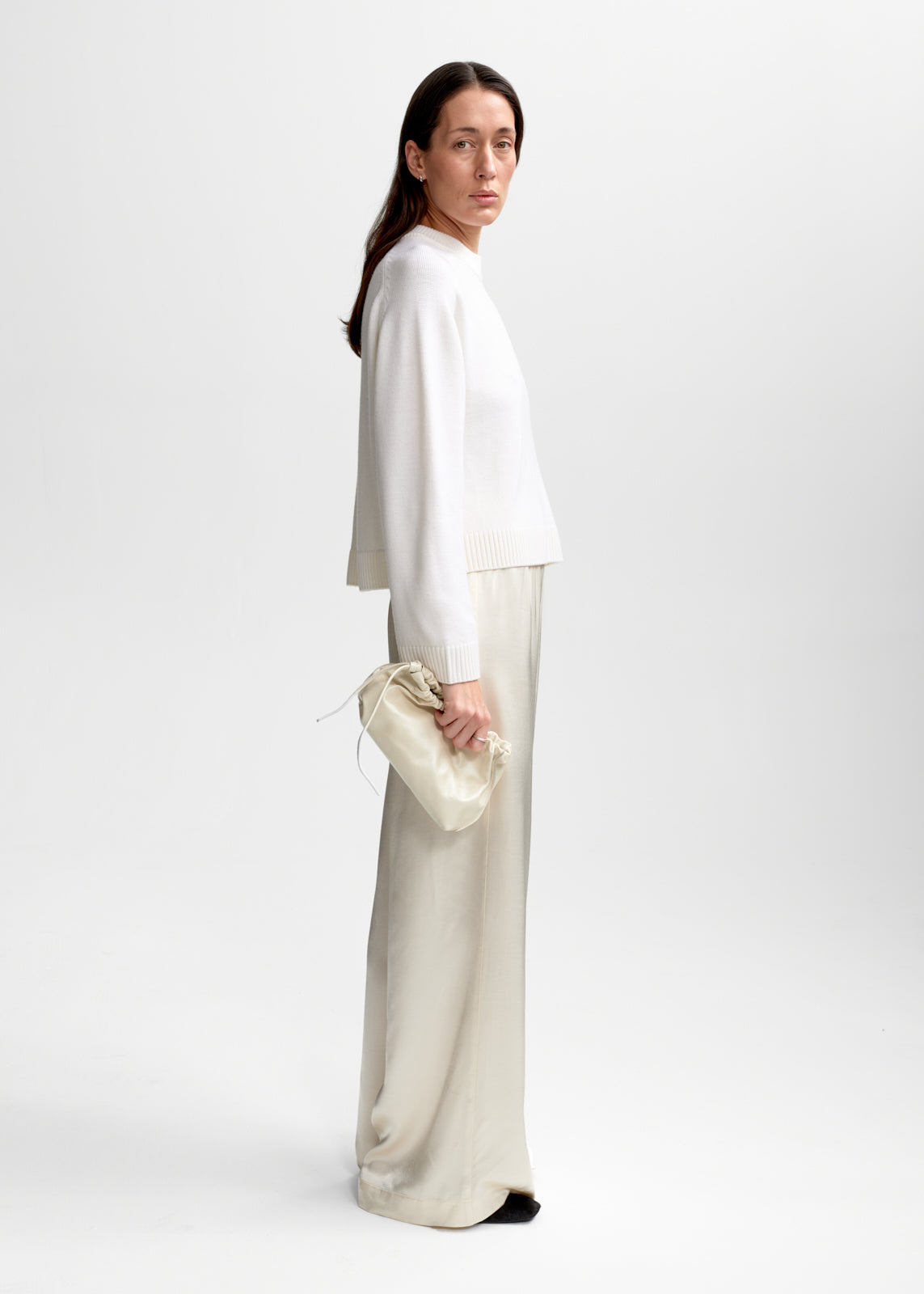 Christian Aks Rina Merino Sweater Knitwear 9001 White