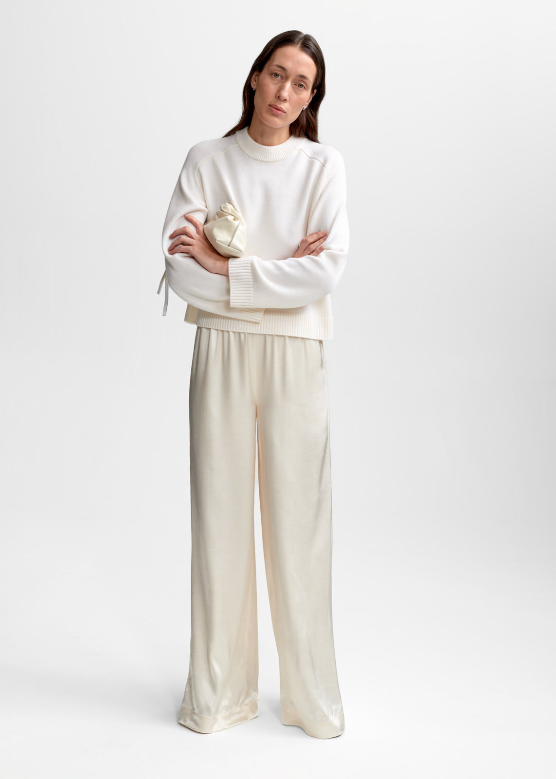 Christian Aks Rina Merino Sweater Knitwear 9001 White