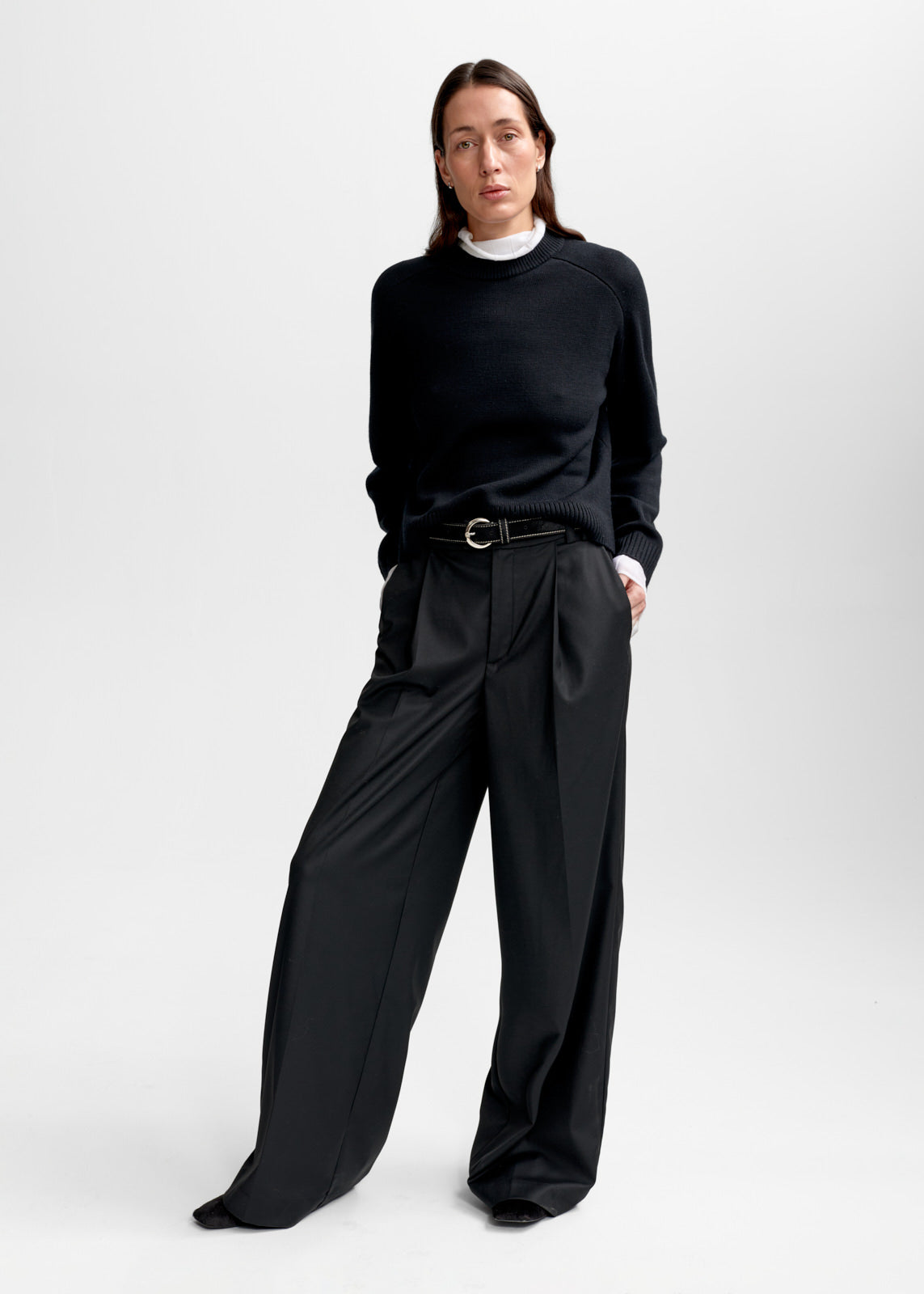 Christian Aks Rina Merino Sweater Knitwear 9090 Black