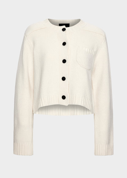 Christian Aks Sadie Merino Cardigan Knitwear 9003 Eggshell