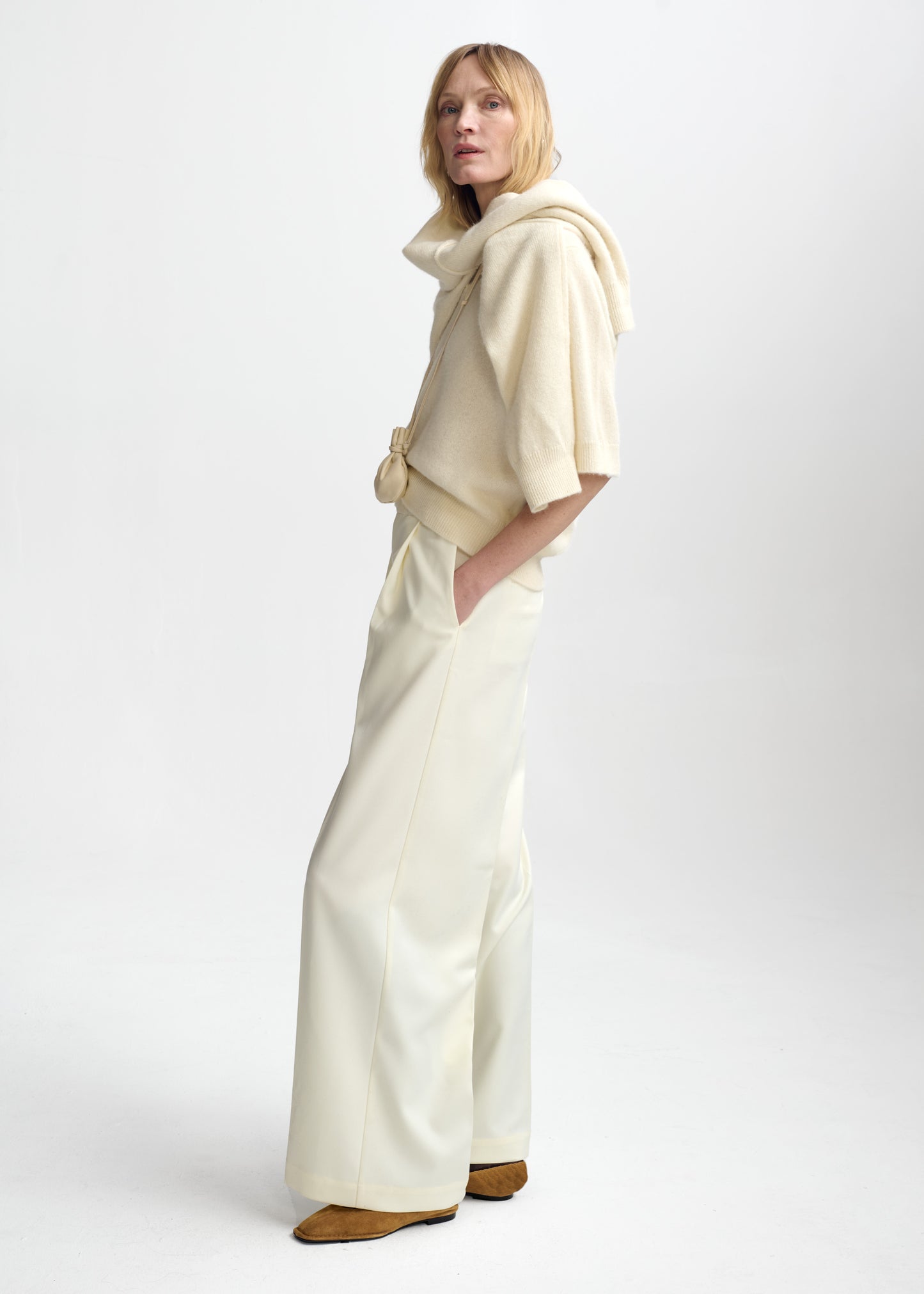 Christian Aks Sharon Trouser Trousers 9003 Eggshell