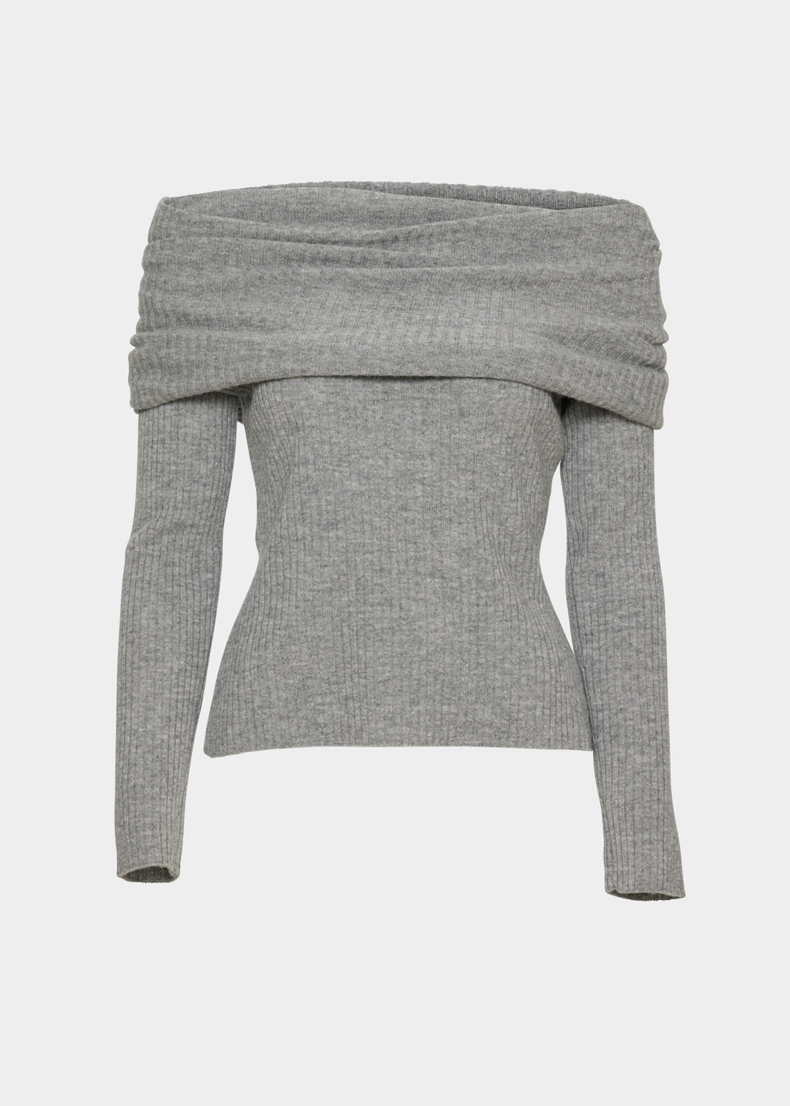 Christian Aks Talina Merino top Knitwear 9053 M. Grey Mel