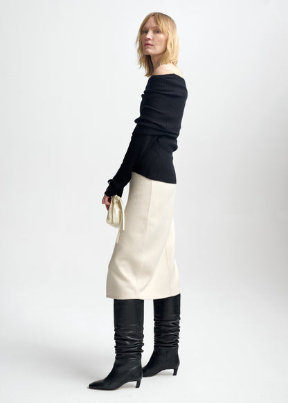 Christian Aks Talina Merino top Knitwear 9090 Black