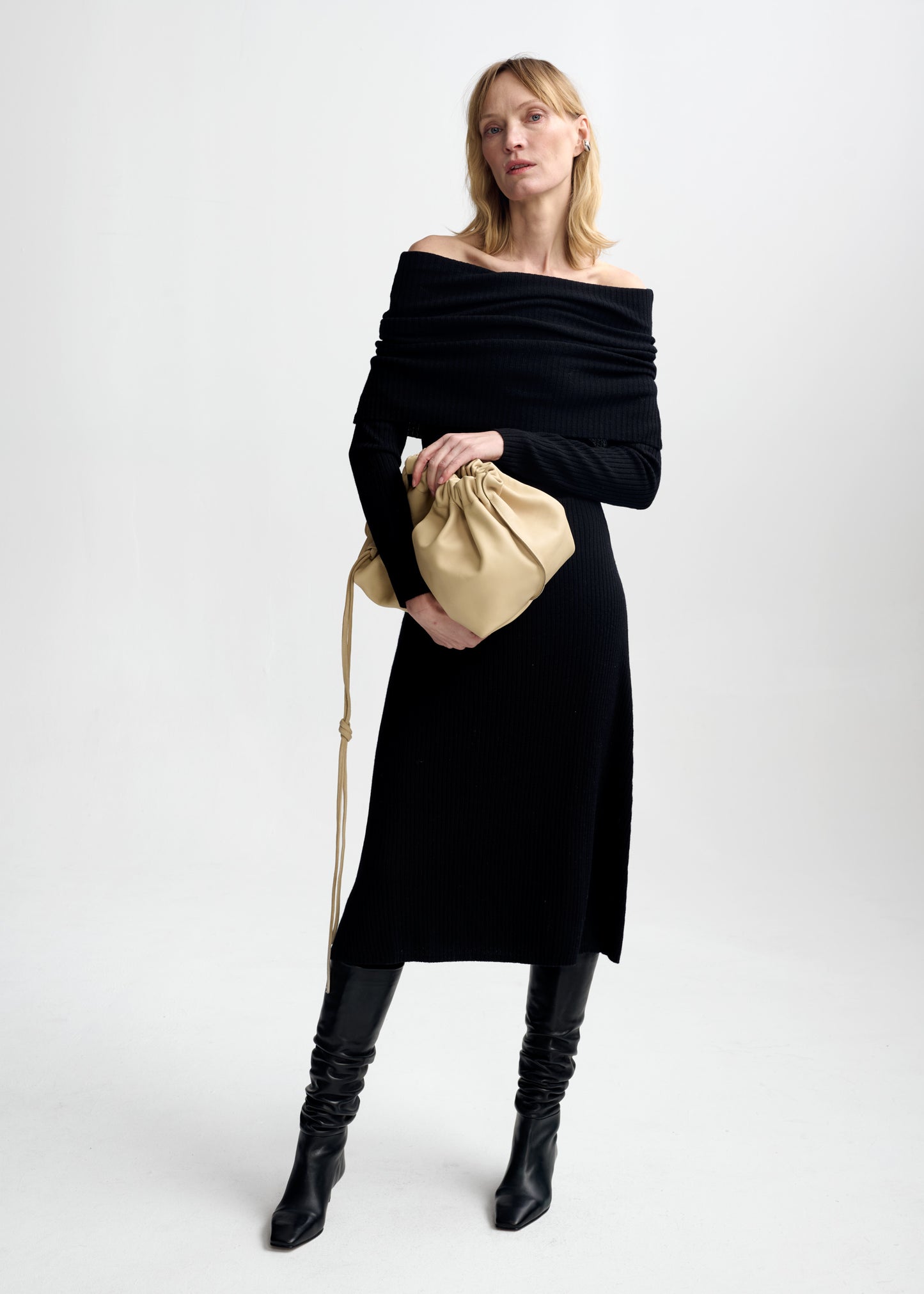 Christian Aks Tamara Merino Dress Dresses 9090 Black