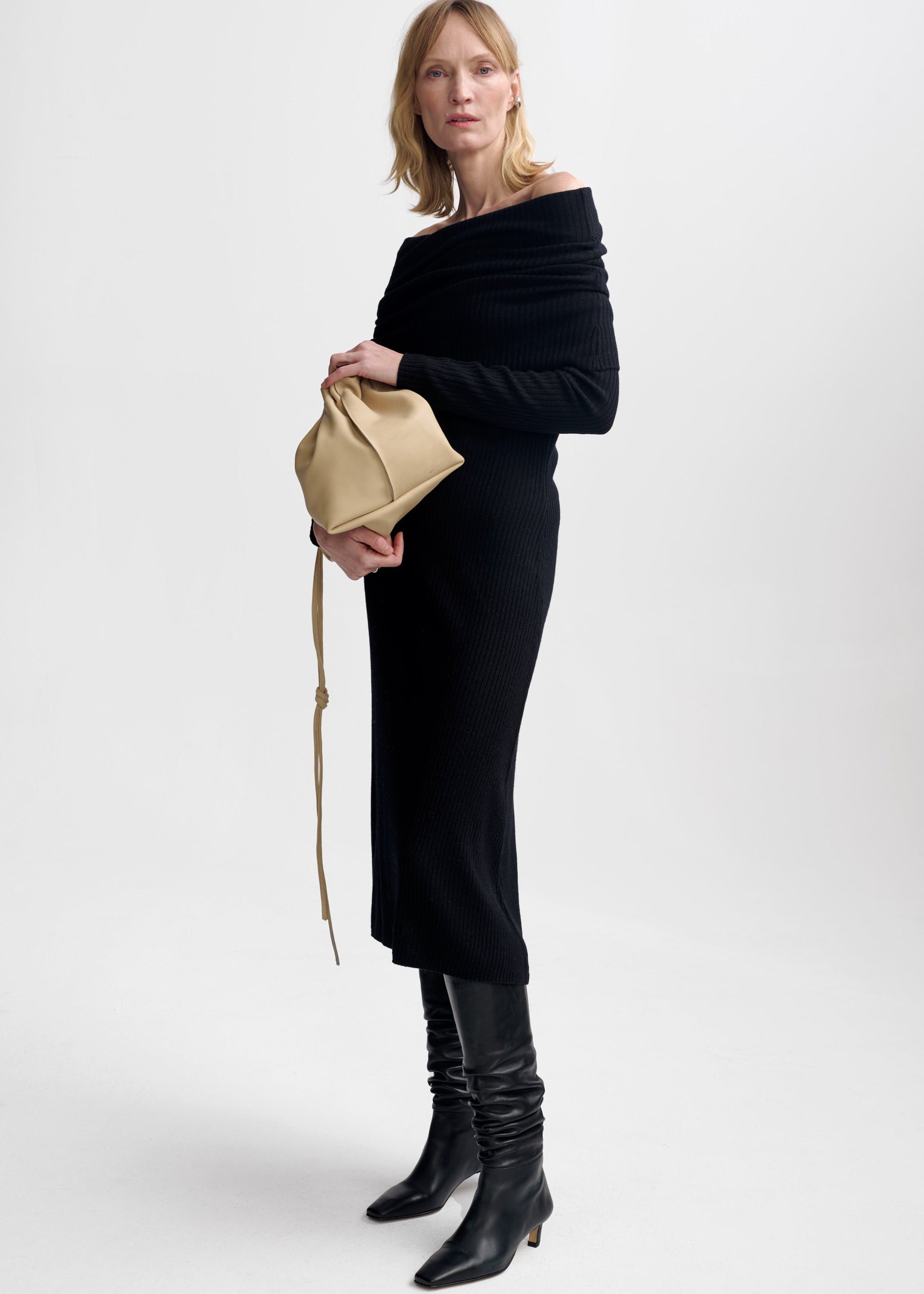 Christian Aks Tamara Merino Dress Dresses 9090 Black