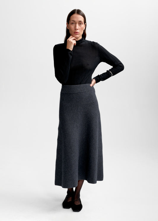 Christian Aks Valeria Merino Skirt Skirts 9080 Charcoal