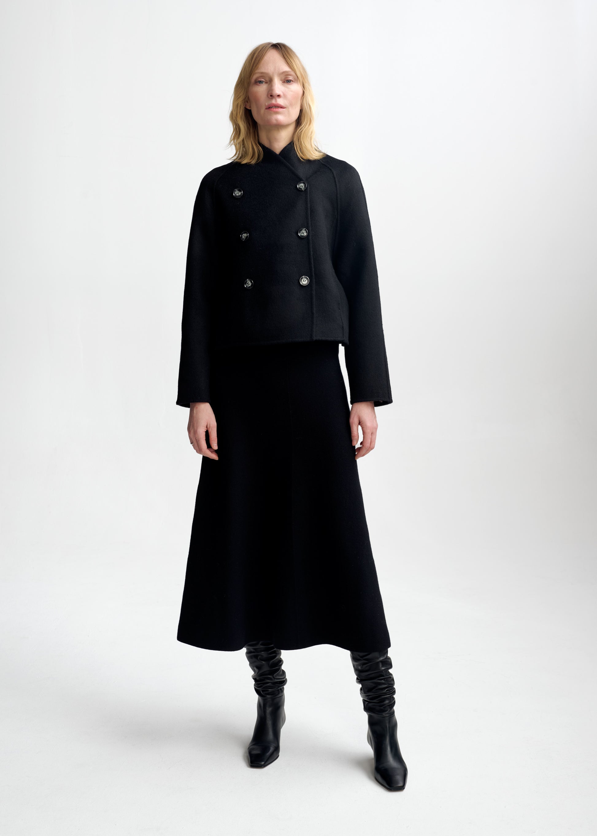 Christian Aks Valeria Merino Skirt Skirts 9090 Black