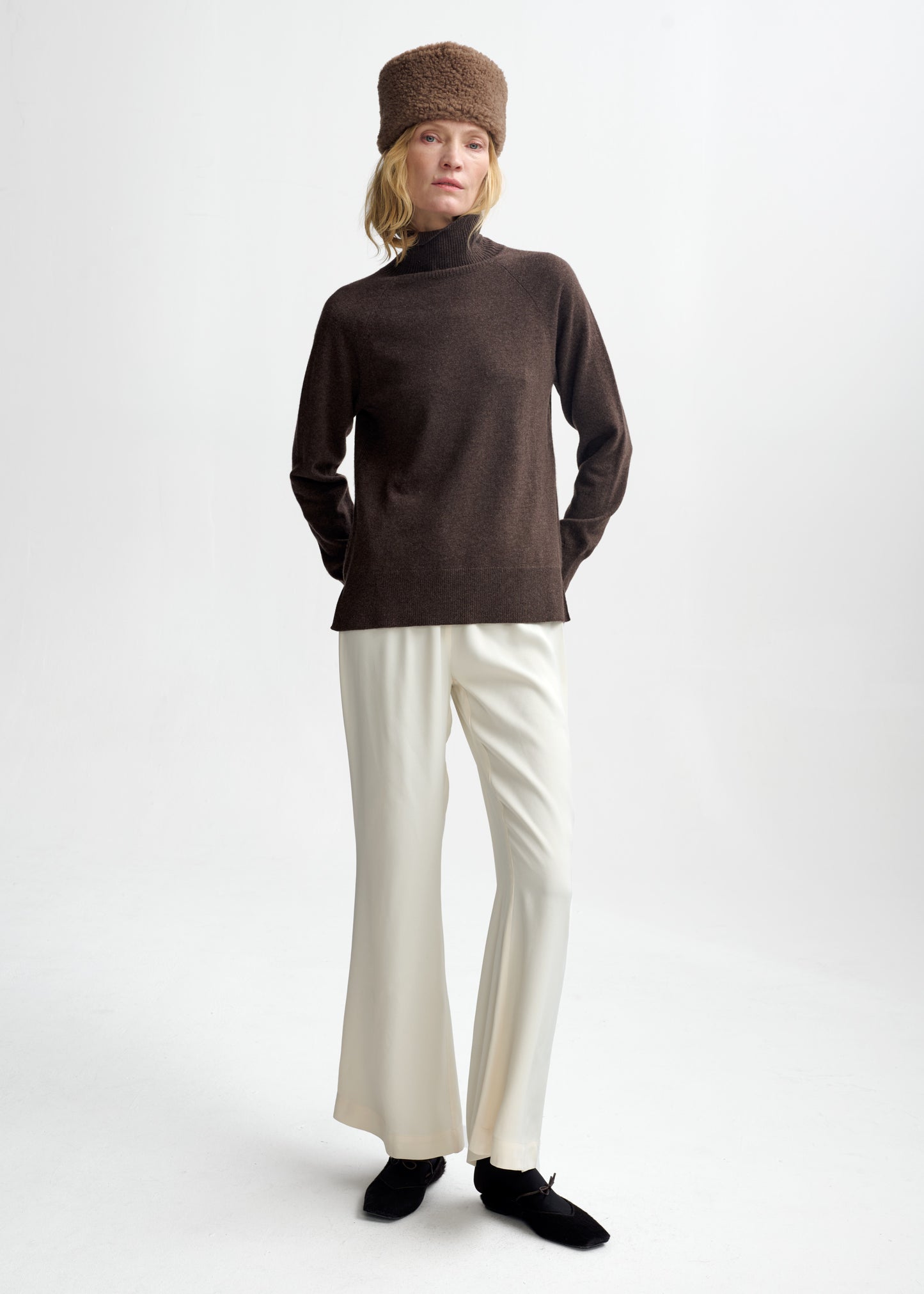 Christian Aks Zina wool cash turtleneck Knitwear 8069 Espresso