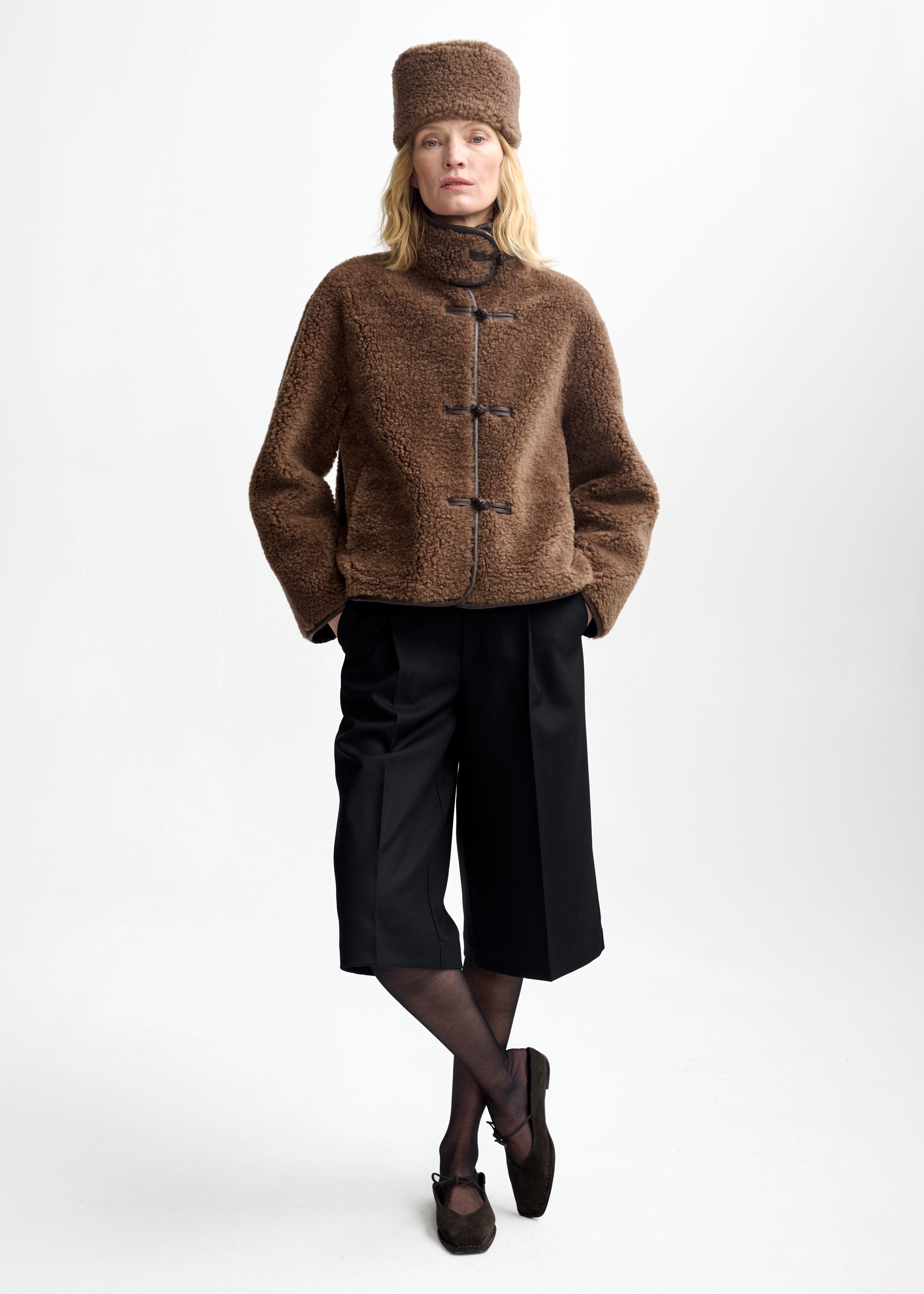 Zola lamb fur jacket - Cappucino – Christian Aks